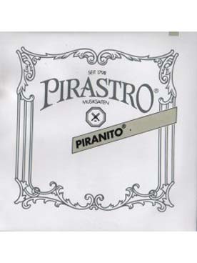 Illustration de Pirastro Piranito (calibre medium) Jeu complet (avec mi à boule et la en acier chromé)