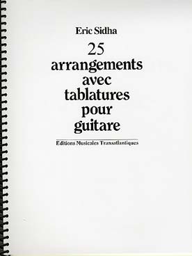 Illustration de 25 Arrangements (solfège et tablature) copie d'archives
