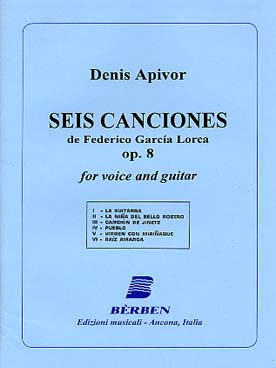 Illustration de 6 Canciones de Federico García Lorca op. 8