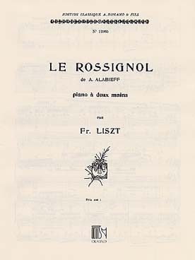 Illustration de Le rossignol (tr. Liszt)