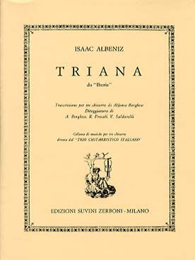 Illustration de Triana (Iberia, tr. Borghese pour 3 guitares)