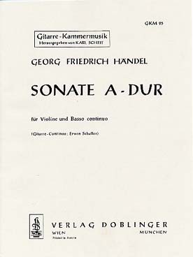 Illustration de Sonate op. 1/3 en la M (tr. Schaller)