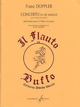 Illustration de Concerto en ré m pour 2 flûtes et orchestre, réd. piano