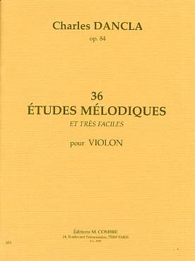 Illustration de 36 Études mélodiques op. 84 - éd. Combre