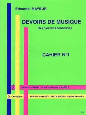 Illustration de Cahiers de devoirs de musique - N° 1