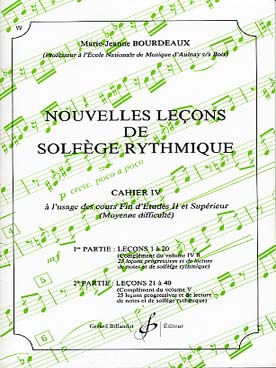 Illustration de Nouvelles leçons de solfège rythmique - Vol. 4 : Fin d'Études 2/Supérieur