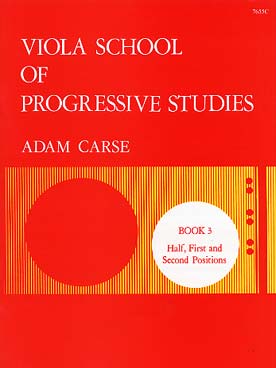 Illustration de Viola School of progressive studies - Vol. 3 : 1/2, 1re et 2e positions