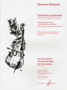 Illustration de Grand duo concertant pour violon, contrebasse et orchestre, réd. piano