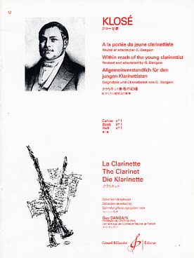 Illustration de A la portée du jeune clarinettiste (rév. Dangain) - Vol. 1 : 220 Exercices de mécanisme