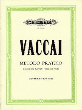 Illustration de Méthode pratique de chant italien - éd. Peters voix grave