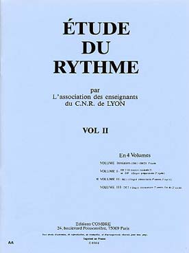 Illustration de Étude du rythme, par l'association des enseignants du C.N.R. de Lyon - Vol. 2 : Élémentaire 1