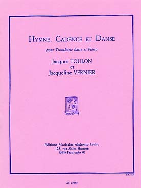 Illustration de Hymne, cadence et danse pour trombone basse et piano