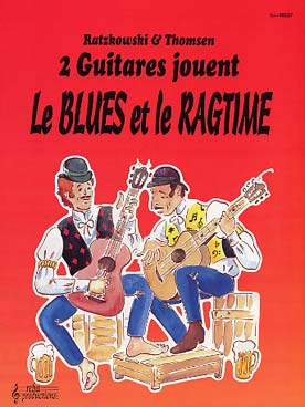 Illustration de 2 Guitares jouent... (Gitarren spielen) - le blues et le ragtime