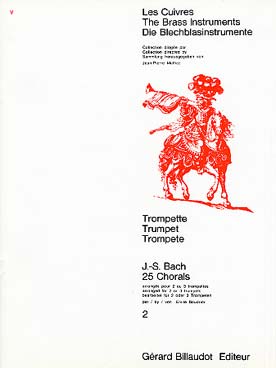 Illustration de 25 Chorals arrangés pour 2 ou 3 trompettes par Emile Baudrier