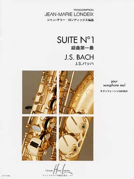 Illustration de Suite N° 1 BWV 1007 pour violoncelle, tr. Londeix pour saxophone
