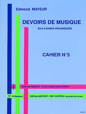 Illustration de Cahiers de devoirs de musique - N° 5