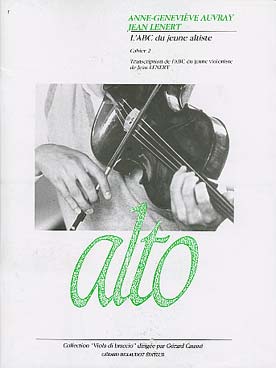 Illustration de L'ABC du jeune altiste. Transcription de l'ABC du jeune violoniste de Lenert - Vol. 2