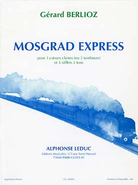 Illustration de Mosgrad express pour 3 caisse claires (ou 3 tambours) et 3 sifflets 2 tons