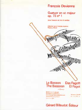 Illustration de Quatuor op. 73 N° 1 pour basson et trio à cordes, réd. basson et piano
