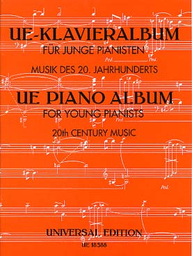 Illustration de PIANO ALBUM FOR YOUNG PIANISTS : musique du 20e siècle (Schoenberg, Bartok, Webern, Boulez, Berio, Pärt...)