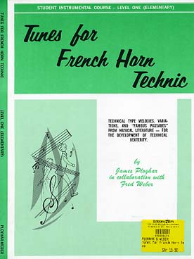 Illustration de TUNES FOR FRENCH HORN TECHNIC - Vol. 1 : elementary