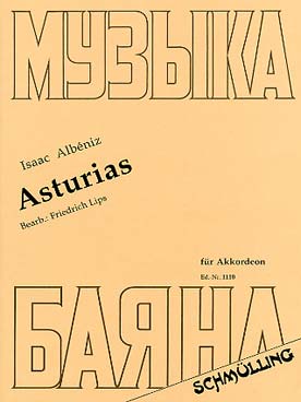 Illustration de Asturias op. 47/5 (tr. Lips)