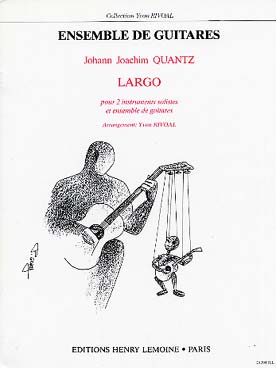 Illustration de Largo pour 2 instruments solistes et ensemble de guitares (tr. Rivoal)