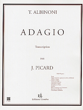 Illustration de Adagio (tr. Picard pour grand orgue avec violon ad libitum)