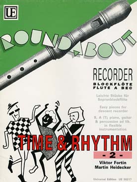 Illustration de TIME AND RHYTHM 2 pour 2 flûtes à bec (piano, guitare et percussion ad lib.)