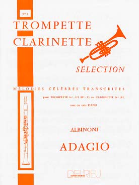 Illustration de Adagio pour clarinette ou trompette