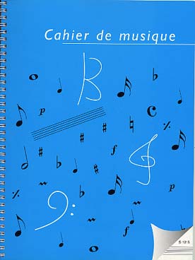 Illustration cahier grand format 96 pages 12 portees