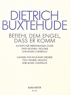 Illustration de Befield dem engel, dass er komm pour choeur, 2 violons, viole et basse continue