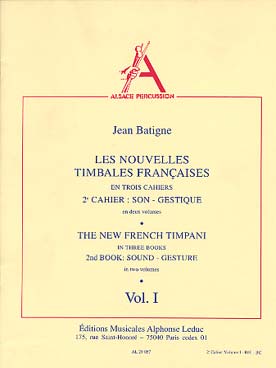 Illustration de Les Nouvelles timbales françaises - 2e cahier Vol. 1 : son et gestique