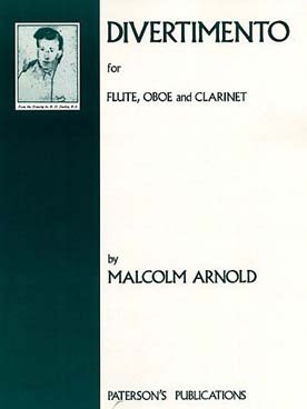 Illustration de Divertimento op. 37 pour flûte, hautbois et clarinette - parties