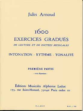Illustration de 1600 Exercices gradués de lecture et de dictées musicales - 1re Partie : 1000 exercices