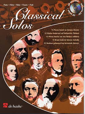 Illustration de CLASSICAL SOLOS : 12 pièces sur des thèmes célèbres arrangés par Friedmann, avec CD : Chopin, Gounod, Verdi...