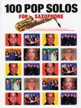 Illustration de 100 POP SOLOS for saxophone (niveau intermédiaire)