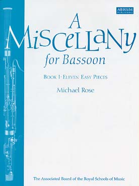 Illustration de A Miscellany for bassoon - Vol. 1 : 11 pièces faciles