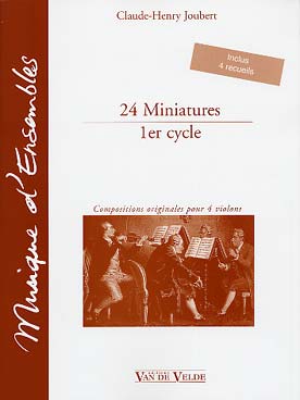 Illustration de 24 Miniatures pour 4 violons (pochette de 4 conducteurs)