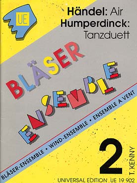 Illustration de HAENDEL Air - HUMPERDINCK Tanzduett, arr. Kenny pour ensemble variable de bois à 4 parties