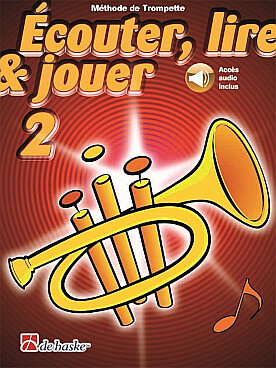 Illustration de ÉCOUTER, LIRE ET JOUER trompette - Méthode avec accès audio Vol. 2