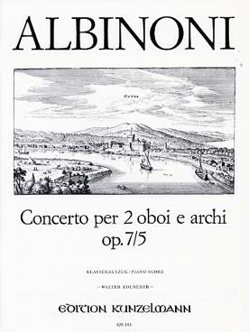 Illustration de Concerto op. 7/5 pour 2 hautbois et piano