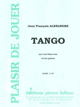 Illustration de Tango, pour ensemble de flûtes et de guitares