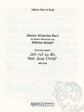 Illustration de Ich ruf zu dir BWV 639
