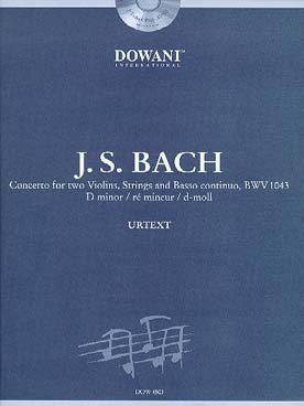 Illustration de Concerto BWV 1043 en ré m pour 2 violons, cordes et basse continue (avec CD orchestre)
