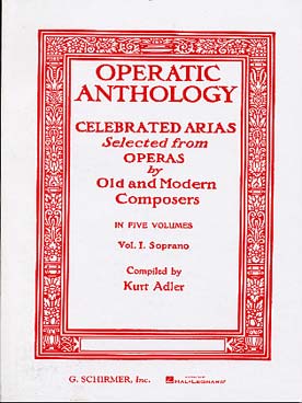 Illustration de OPERATIC ANTHOLOGY - Vol. 1 : soprano