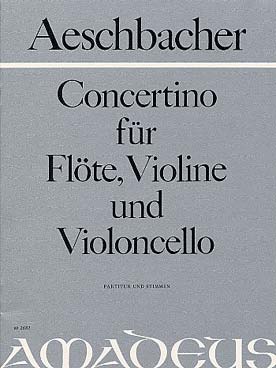 Illustration de Concertino pour flûte, violon et  violoncelle