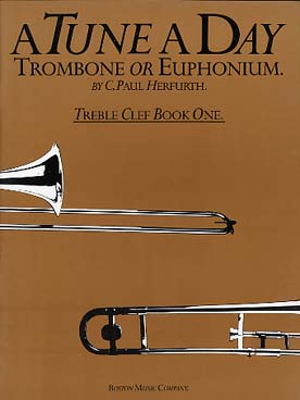 Illustration de A TUNE A DAY pour trombone ou euphonium (clé de sol) - Vol. 1