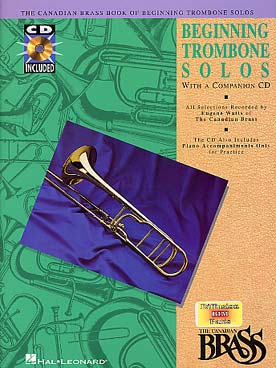 Illustration de CANADIAN BRASS BOOK OF BEGINNING TROMBONE SOLOS (the) + CD