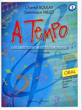 Illustration de A Tempo : cours complet de formation musicale Vol. 2 (cycle 1 - 2e année) - Oral